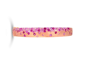 Ruby & Pink Sapphire Bangle Bracelet