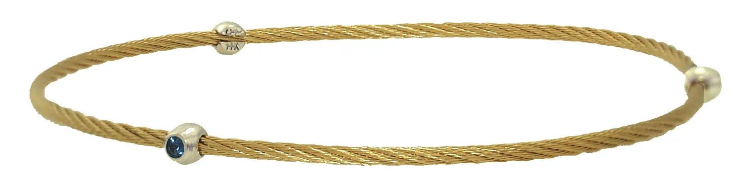 Sapphire Cable Bangle