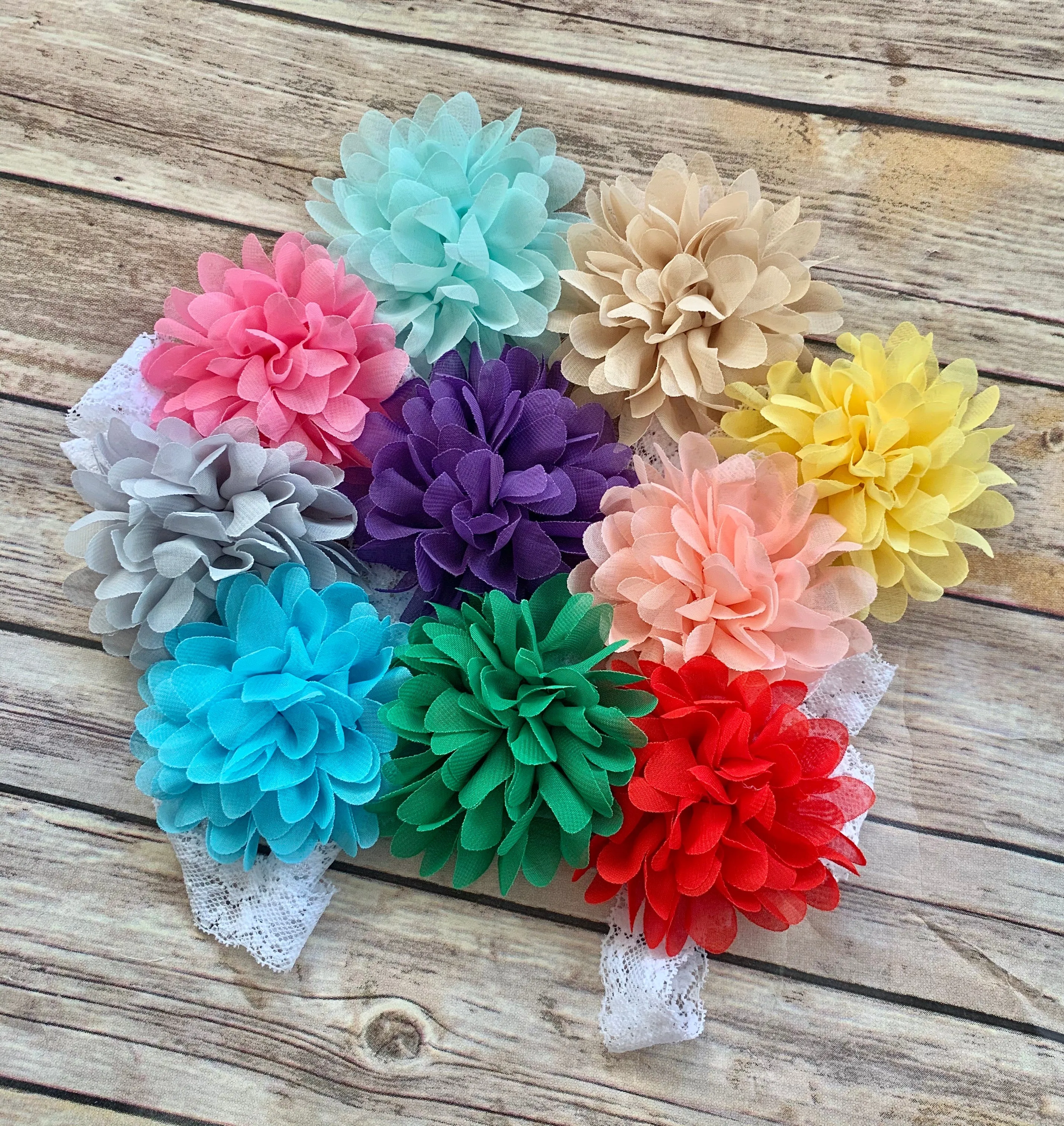 Set of 10 headbands