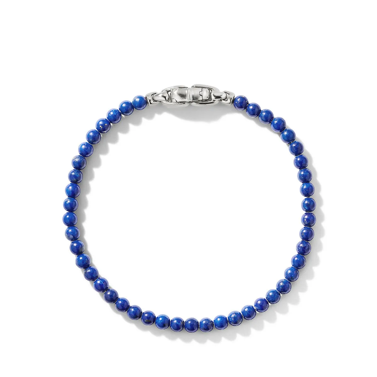 Spiritual Beads Bracelet in Sterling Silver with Lapis