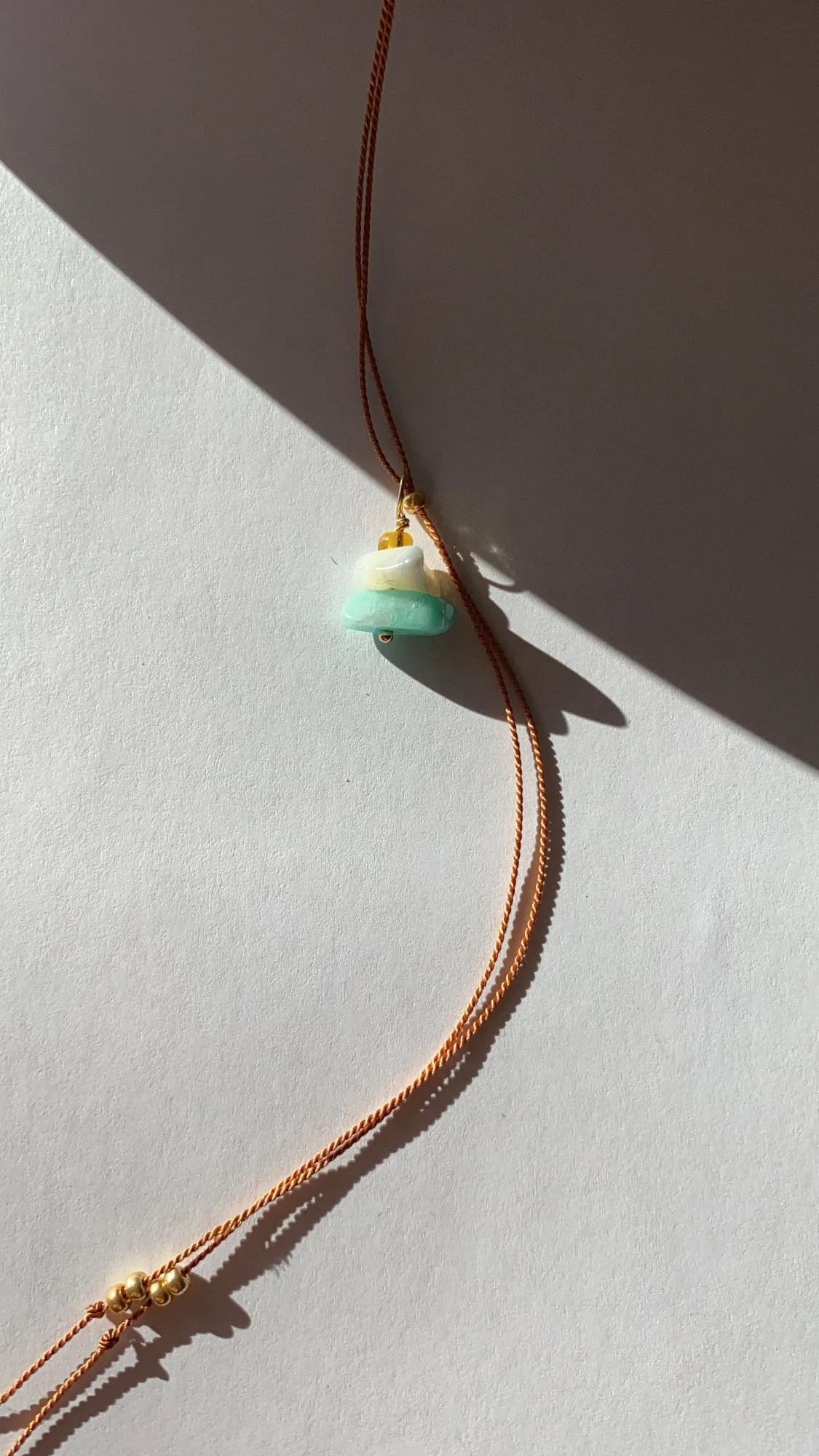 St Tropez Charmed Silk Thread Necklace
