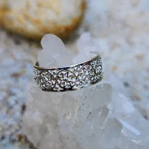 STAR CIRCLES - 925 STERLING SILVER TOE RINGS