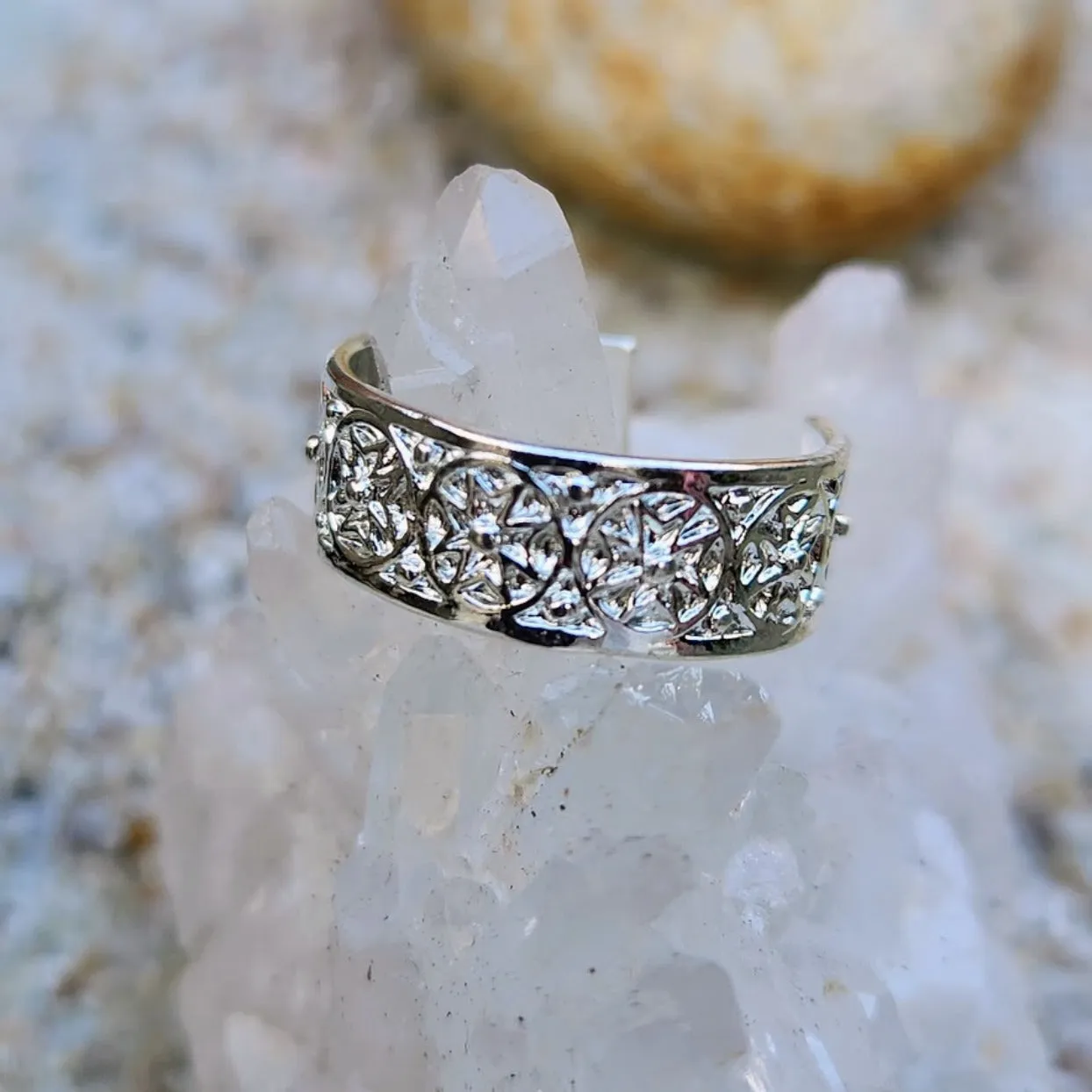 STAR CIRCLES - 925 STERLING SILVER TOE RINGS