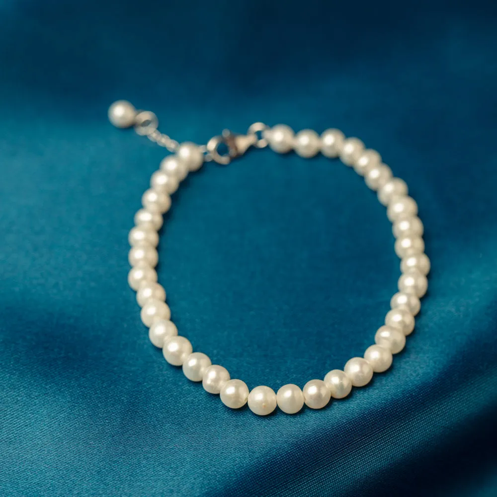 Sterling Silver Freshwater Pearl Zelda Bracelet