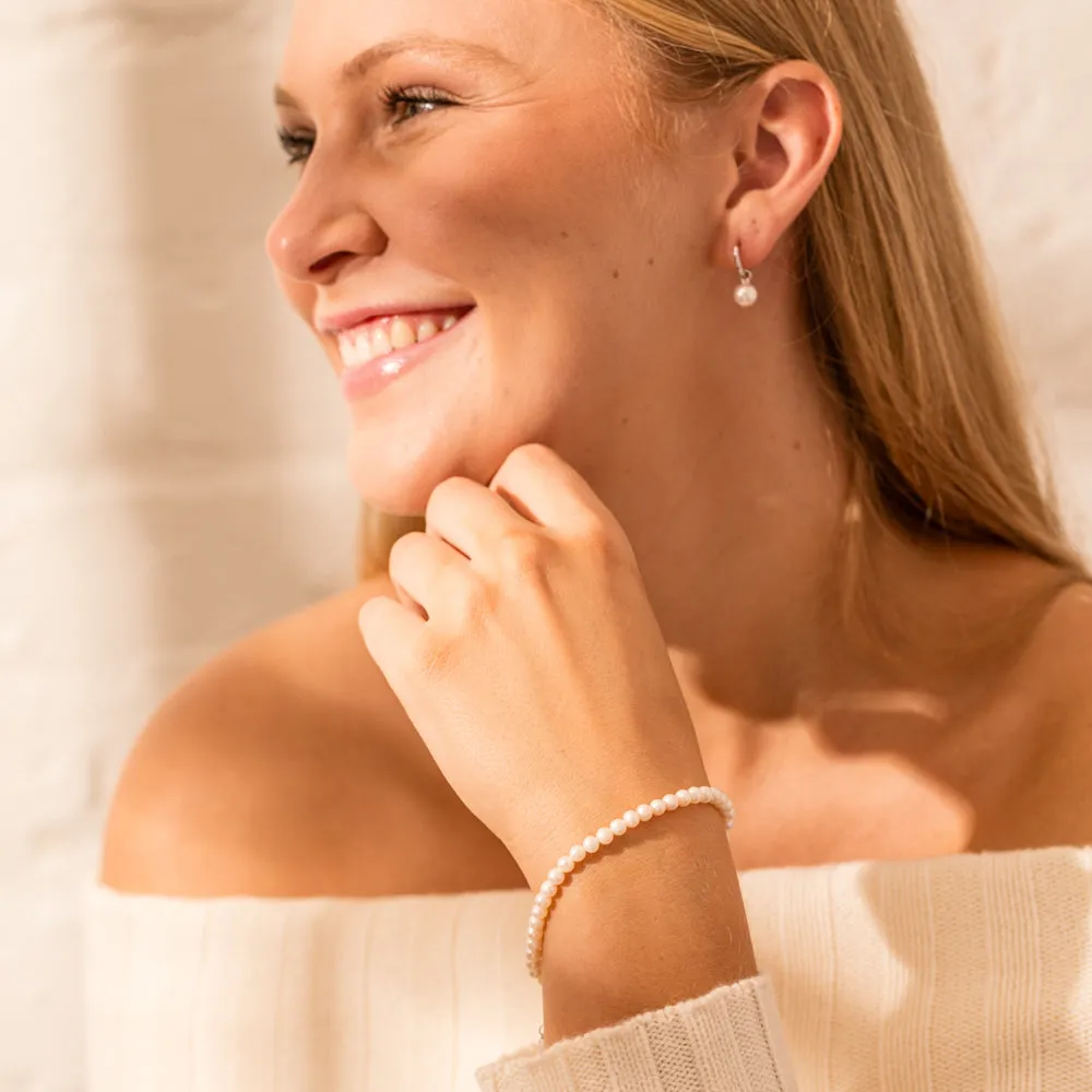 Sterling Silver Freshwater Pearl Zelda Bracelet