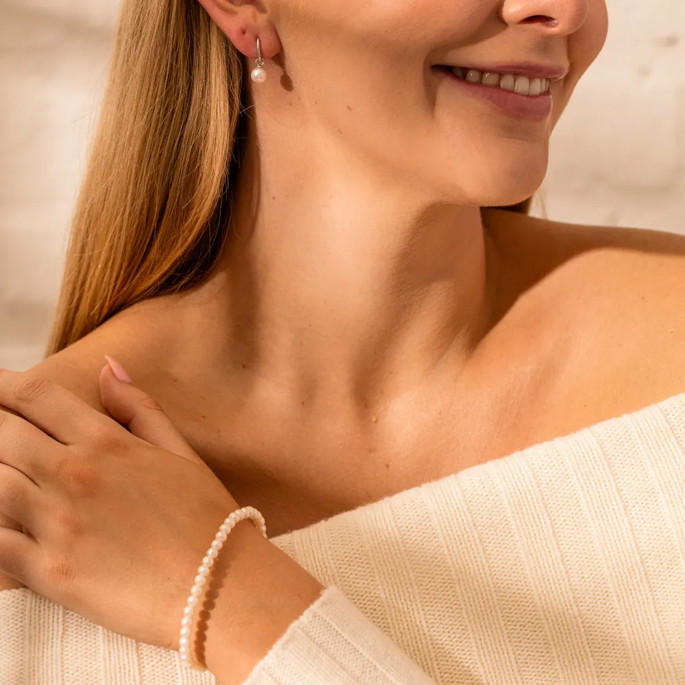 Sterling Silver Freshwater Pearl Zelda Bracelet