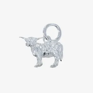 Sterling Silver Highland Cow Charm