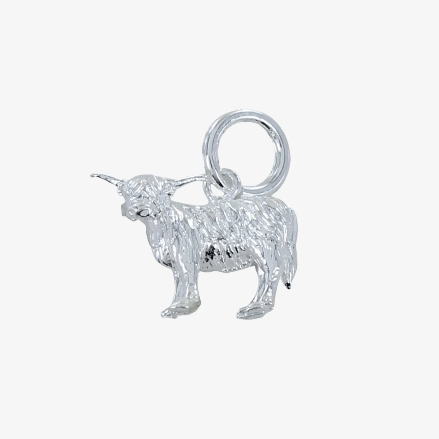 Sterling Silver Highland Cow Charm
