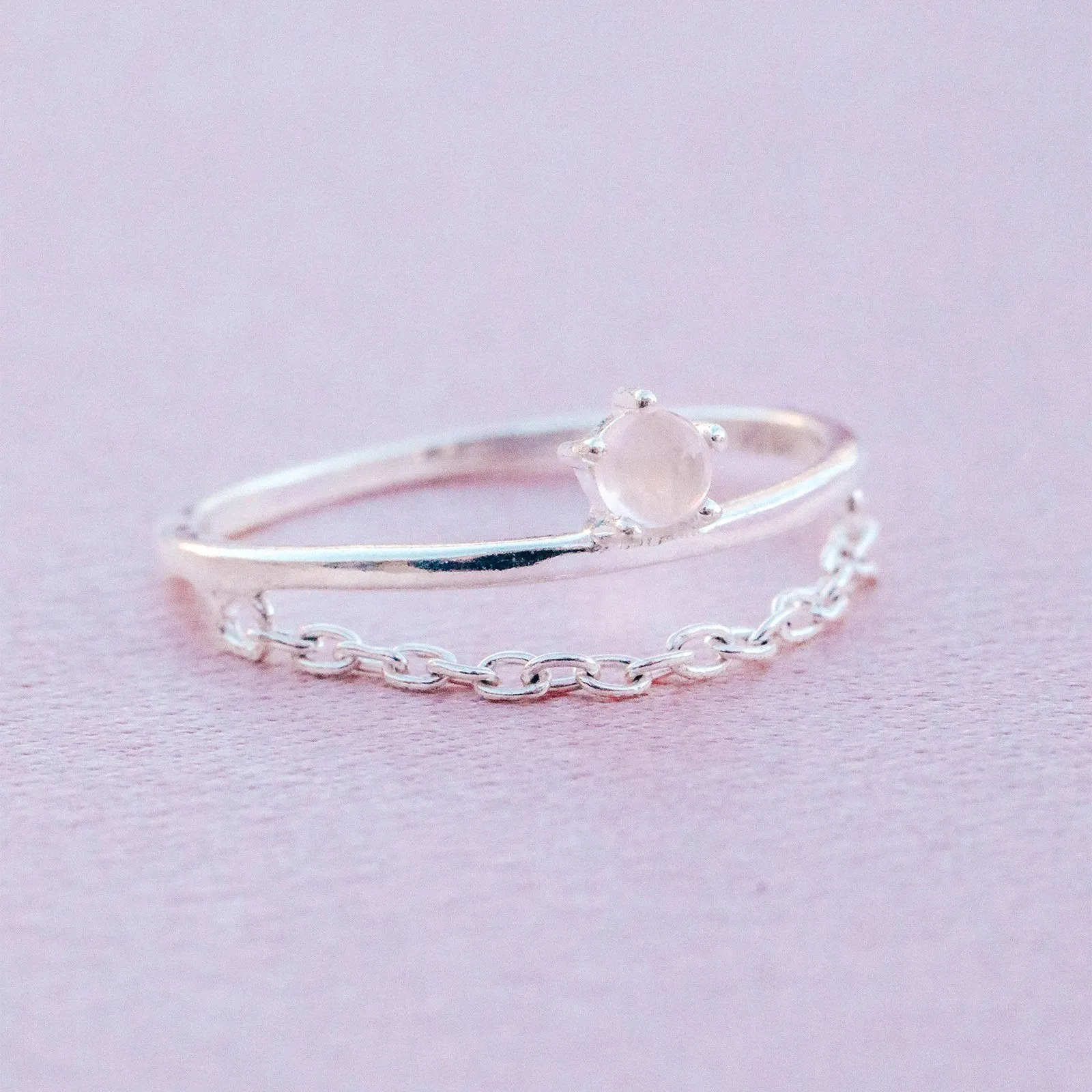 Stone Chain Ring