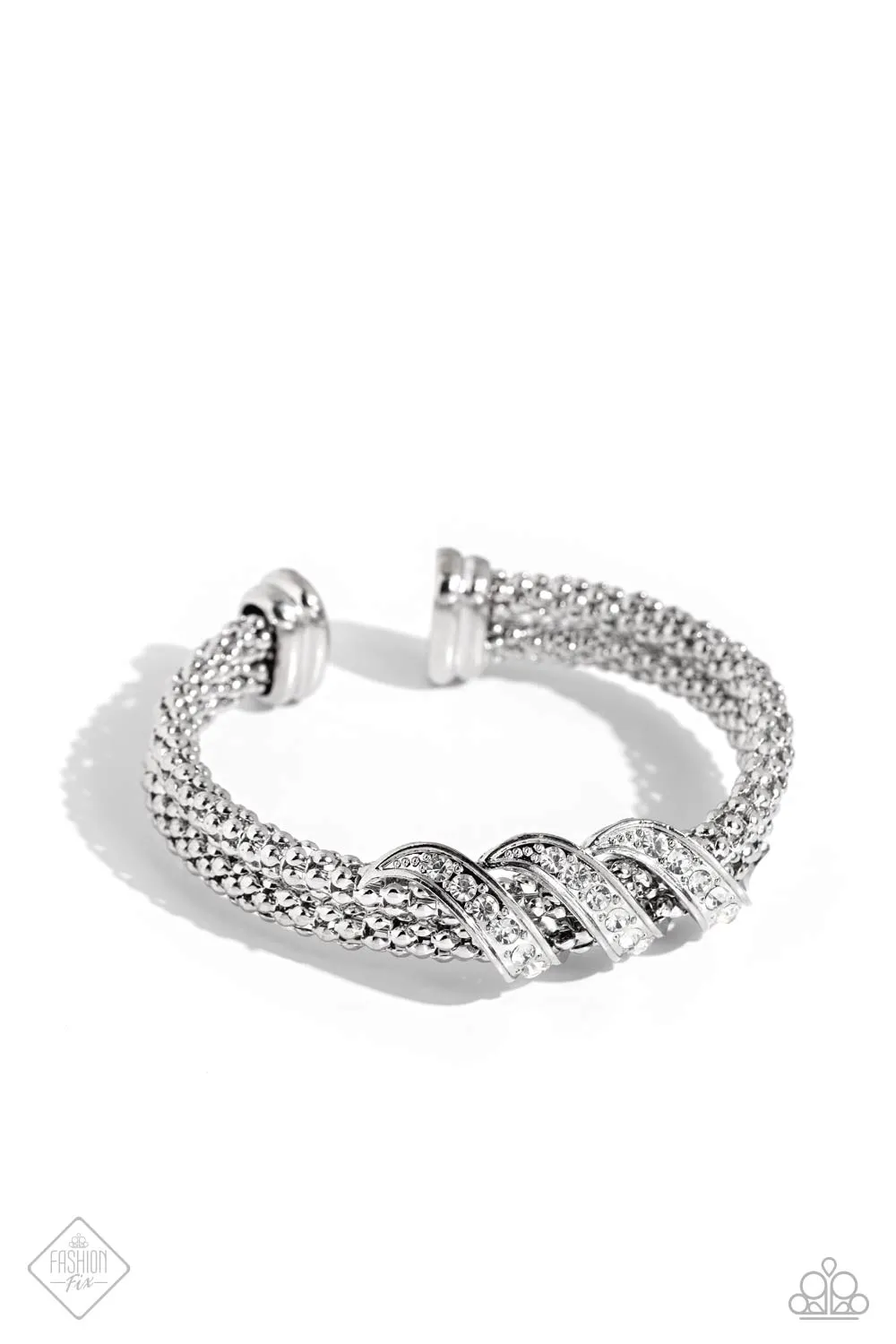 Tangible Taste - White Bracelet - Paparazzi Accessories