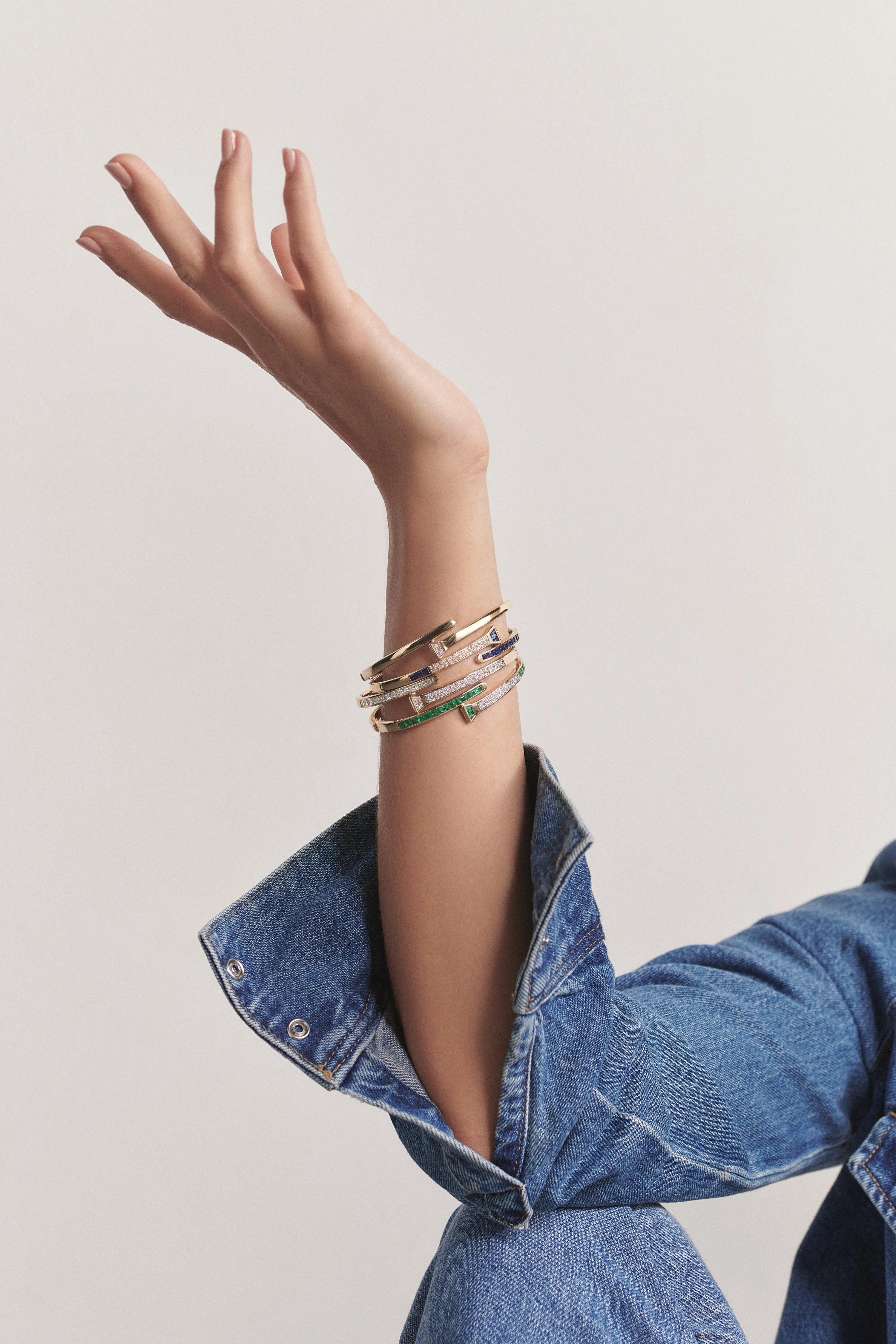 The Lucky One Blue Sapphire Bangle
