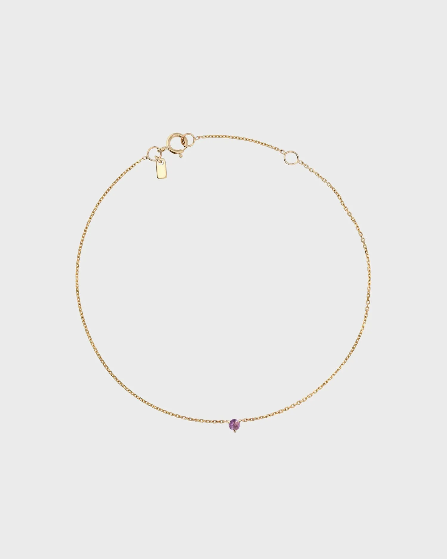 The Petite Amethyst Birthstone Bracelet
