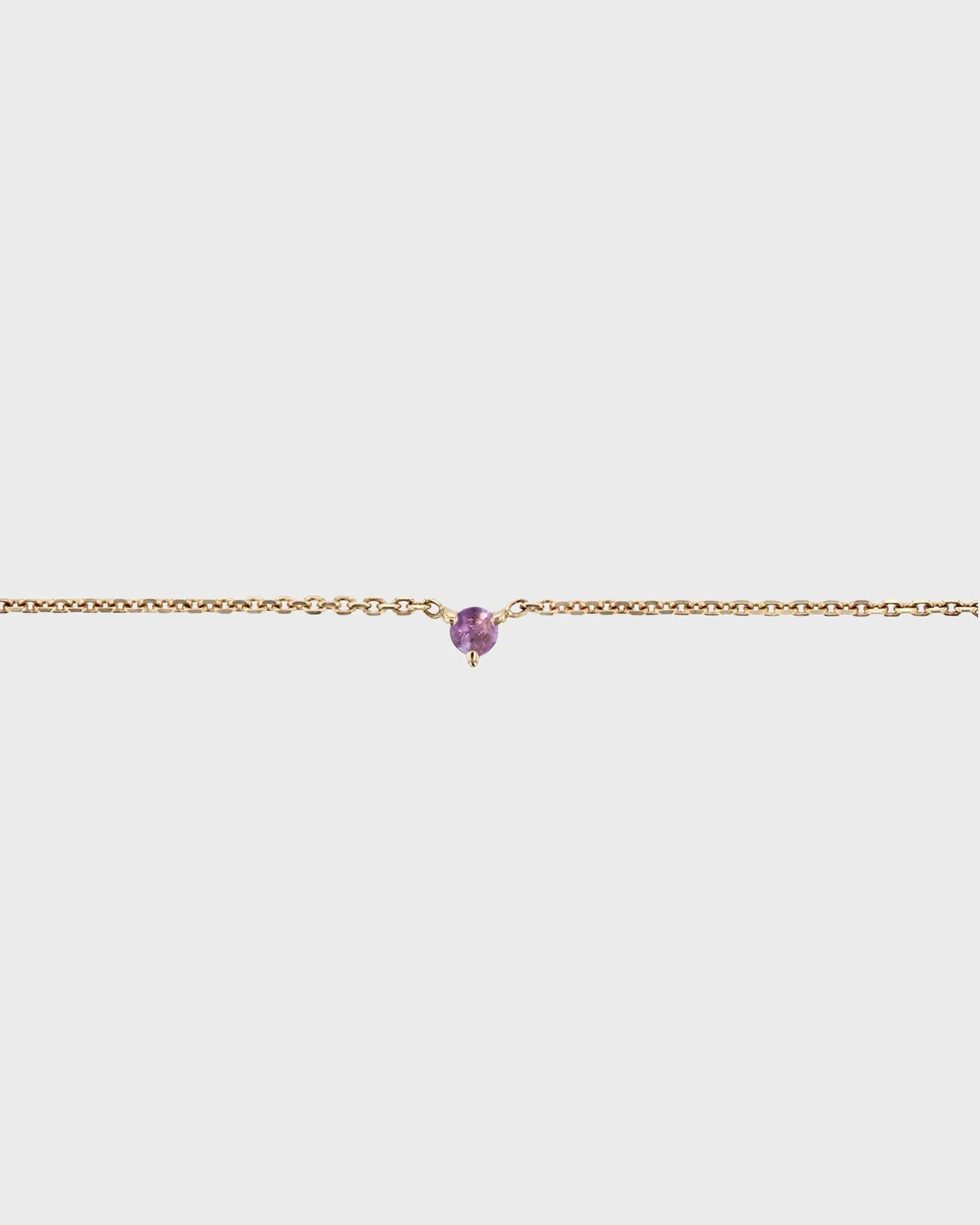 The Petite Amethyst Birthstone Bracelet