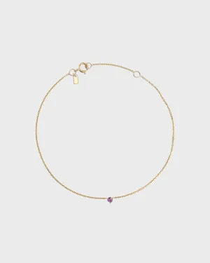 The Petite Amethyst Birthstone Bracelet