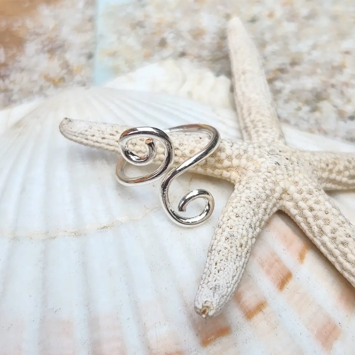 TRIBAL TOE RINGS  - SILVER WATERPROOF TOE RINGS