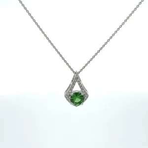 Tsavorite & Diamond Necklace