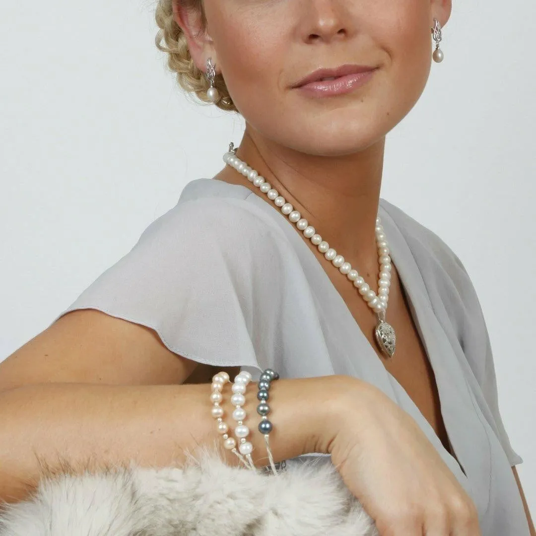 Twist Pearl Bracelet Champagne