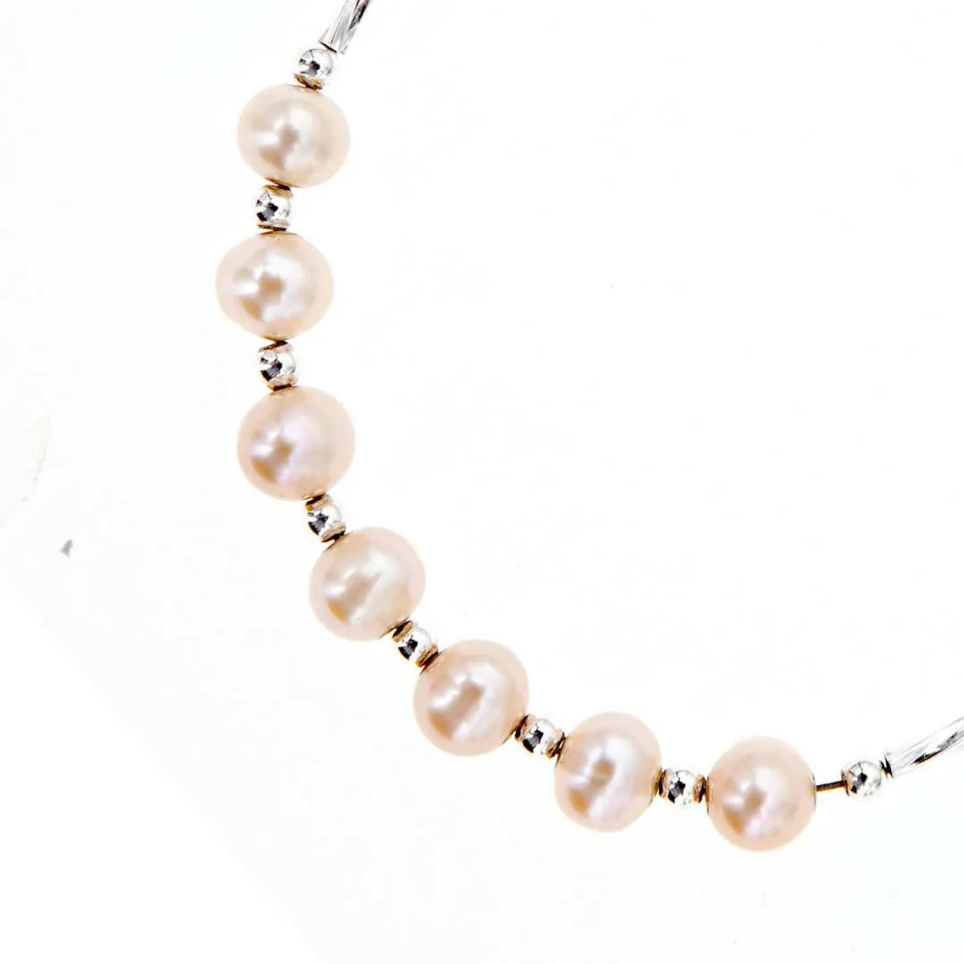 Twist Pearl Bracelet Champagne