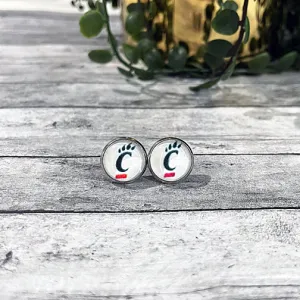 UC Bearcat Stud Earrings (GOLD OR SILVER)