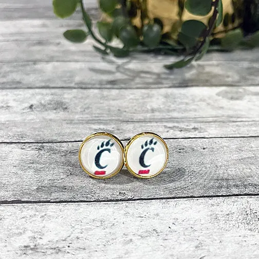 UC Bearcat Stud Earrings (GOLD OR SILVER)
