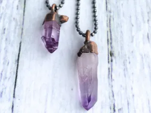 Vera Cruz Amethyst necklace | Raw amethyst pendant