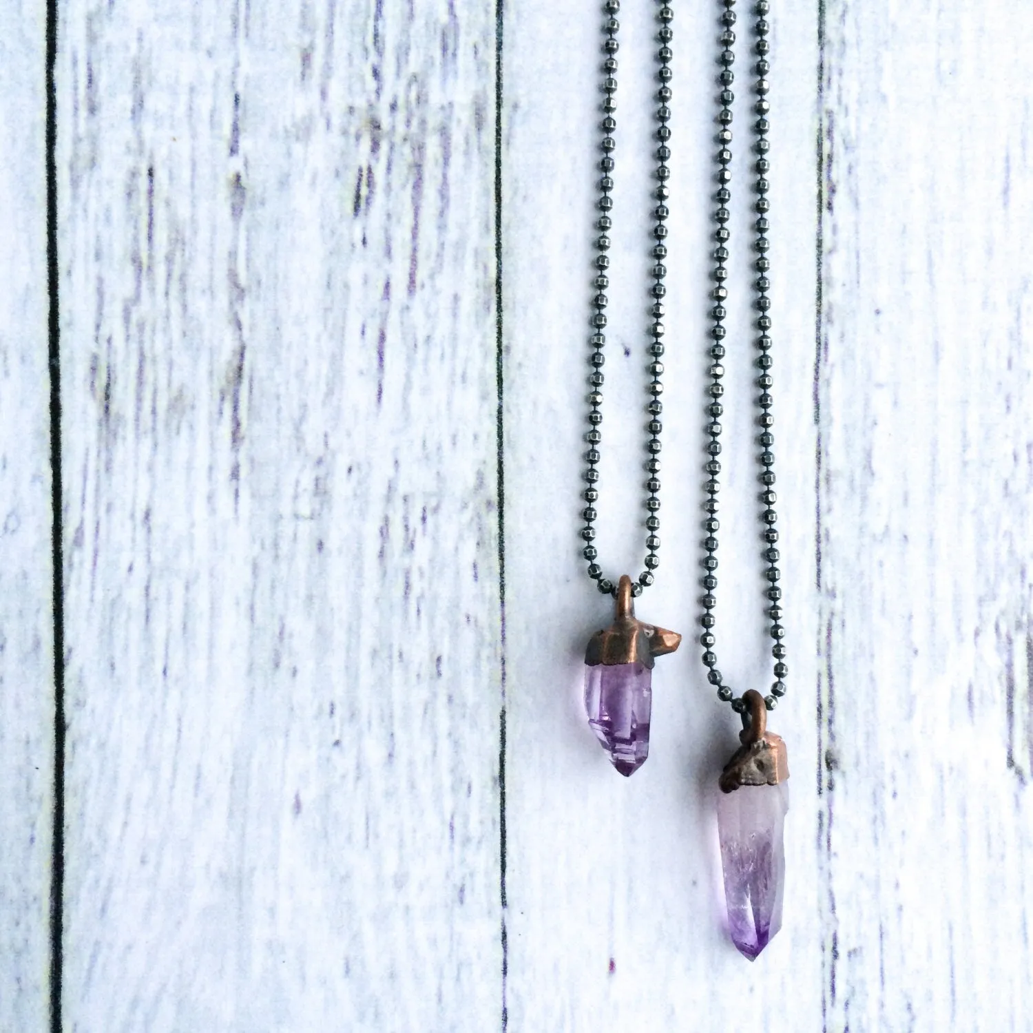 Vera Cruz Amethyst necklace | Raw amethyst pendant