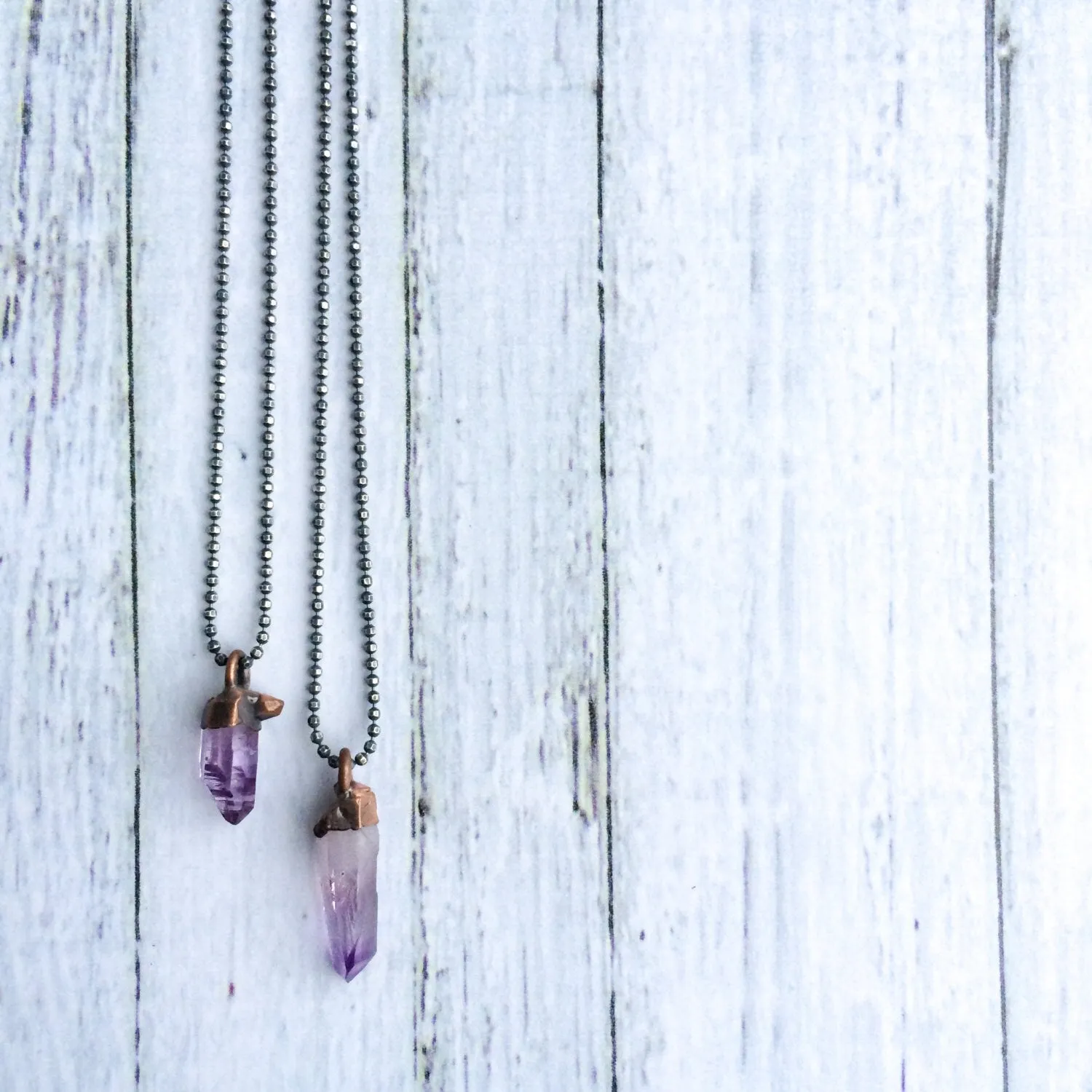 Vera Cruz Amethyst necklace | Raw amethyst pendant