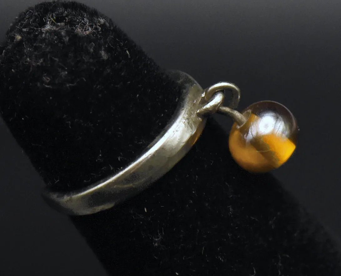 Vintage Adjustable Dangle Bead Toe Ring