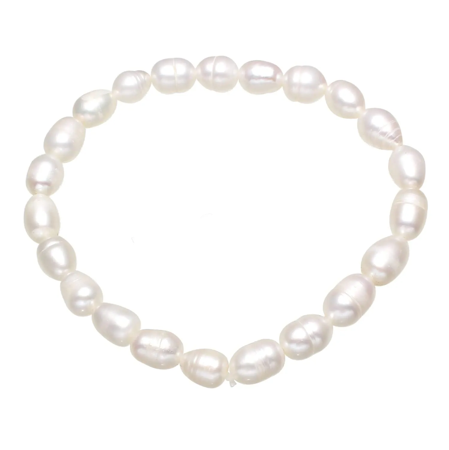 Women's Freshwater Pearl Stretchy Bracelet 19cm