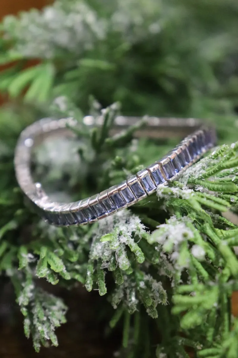 Yogo Sapphire Baguette Eternity Bracelet